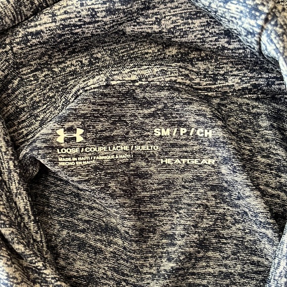 heather navy under armour hooded long sleeve small - Picture 2 of 3